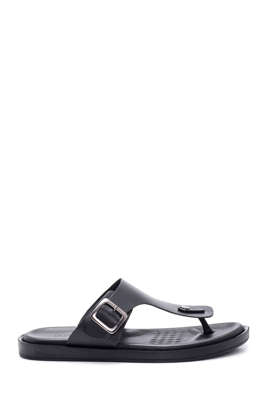 Men's Leather Flip Flops 22SFD638018 | Derimod