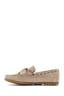 Erkek Bej Süet Deri Casual Loafer | Derimod