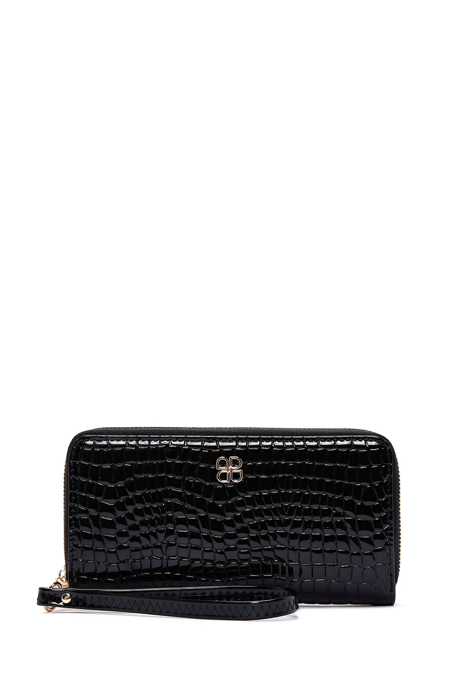 Women's Black Crocodile Wallet 000A2D5506E3 | Derimod