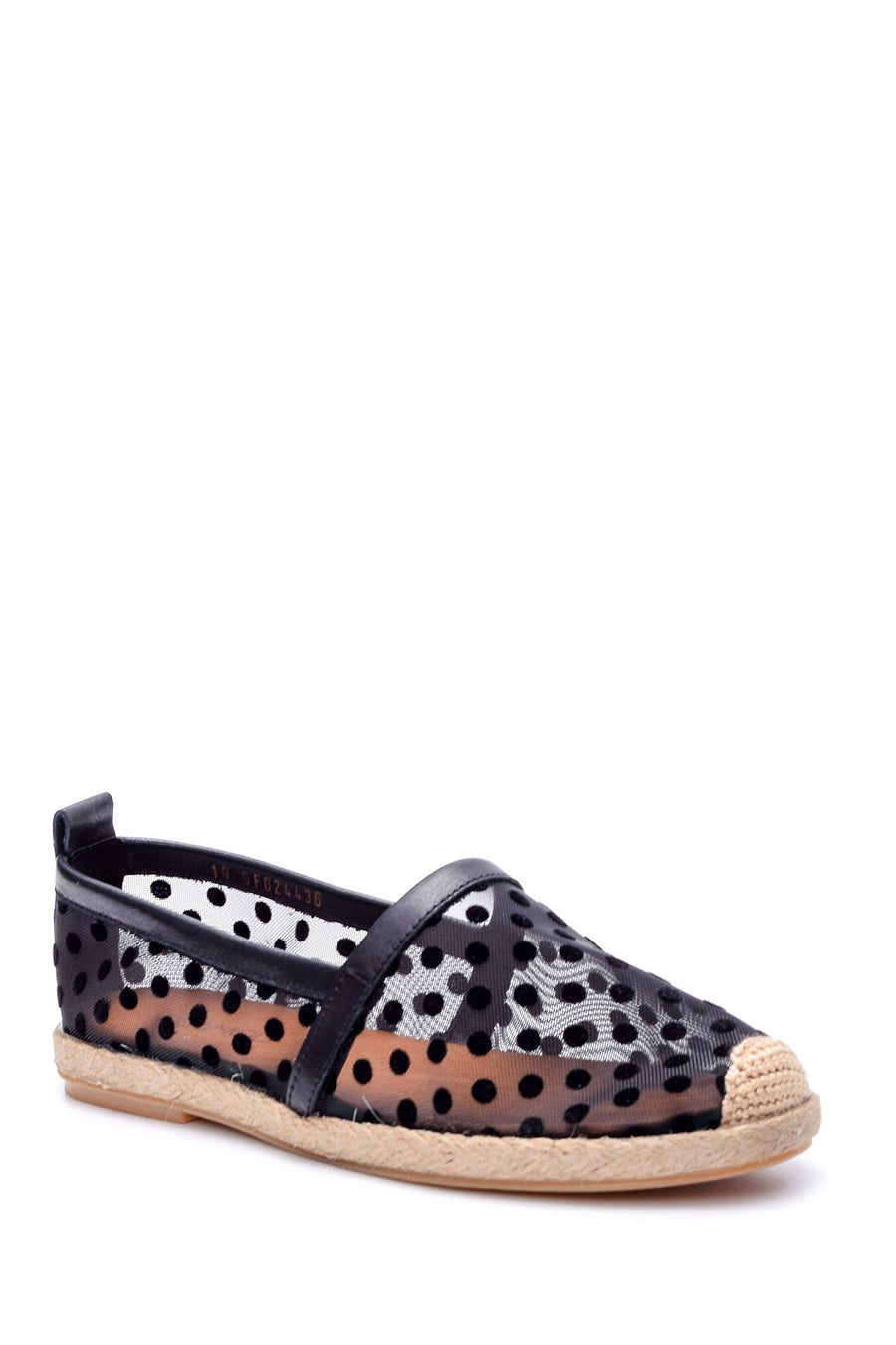 Women's Tulle Detailed Polka Dot Loafer