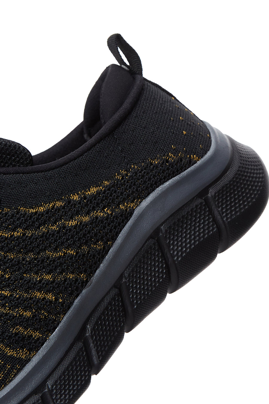 Women's Black Fabric Sneaker