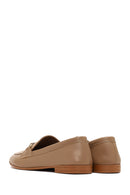Woman Powder Buckle Detail Leather Masculine Loafer | Derimod