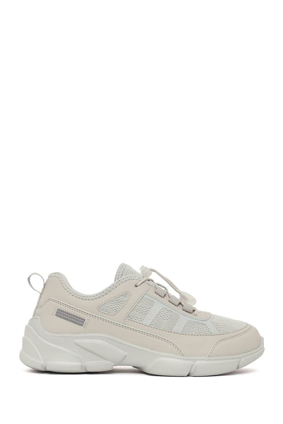 Kadın Gri Bağcıklı Kalın Tabanlı Sneaker 26PFE496414 | Derimod