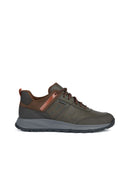 Geox Men's Brown Maro Lace-up Leather Sneaker | Derimod
