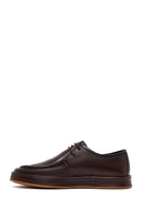 Male Brown Lace-up Leather Casual Shoes | Derimod
