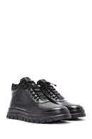 Men's Black Lace-Up Leather Casual Boots | Derimod