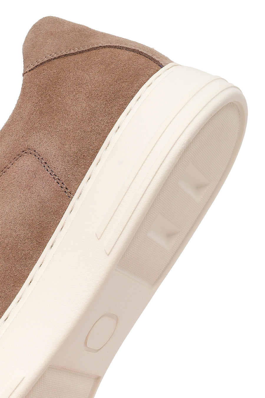 Male Beige Lace-up Suede Leather Sneaker