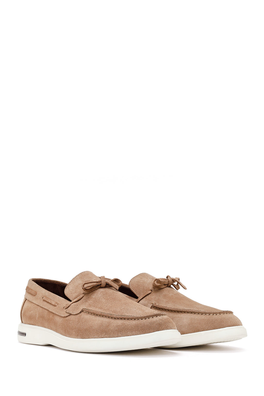 Erkek Vizon Süet Deri Casual Loafer