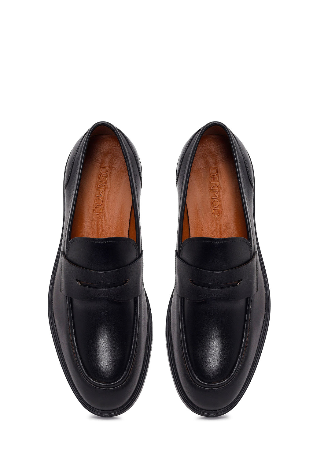 Erkek Siyah Deri Casual Loafer