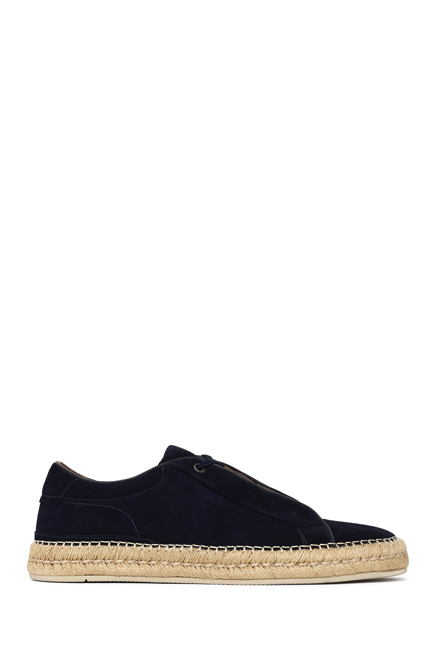 Erkek Lacivert Kalın Tabanlı Süet Deri Sneaker 26SFD692910 | Derimod