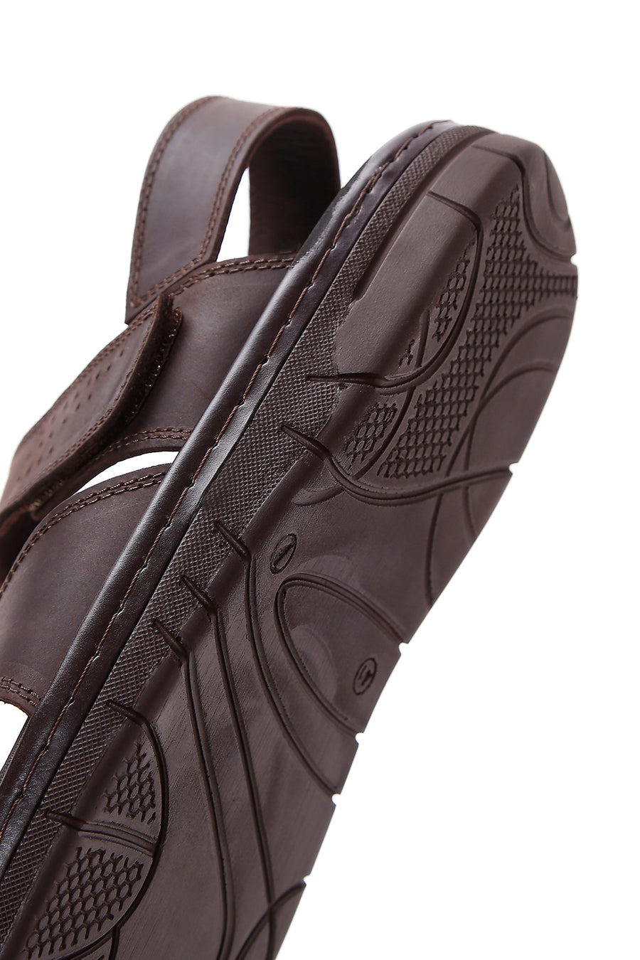 Men's Brown Nubuck Leather Sandals