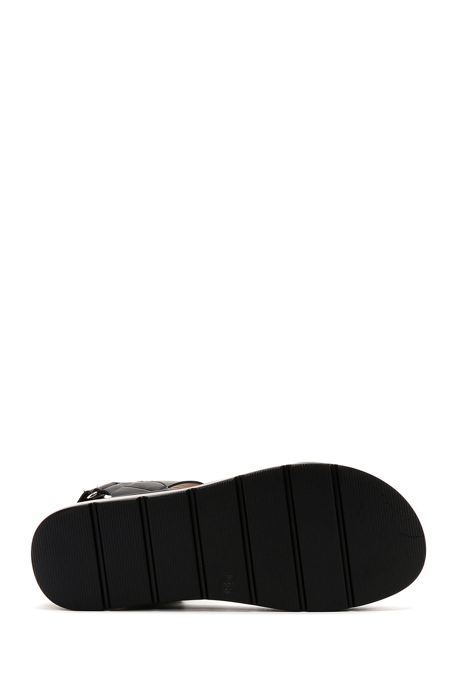 Women's Black Thick Sole Comfort Sandals