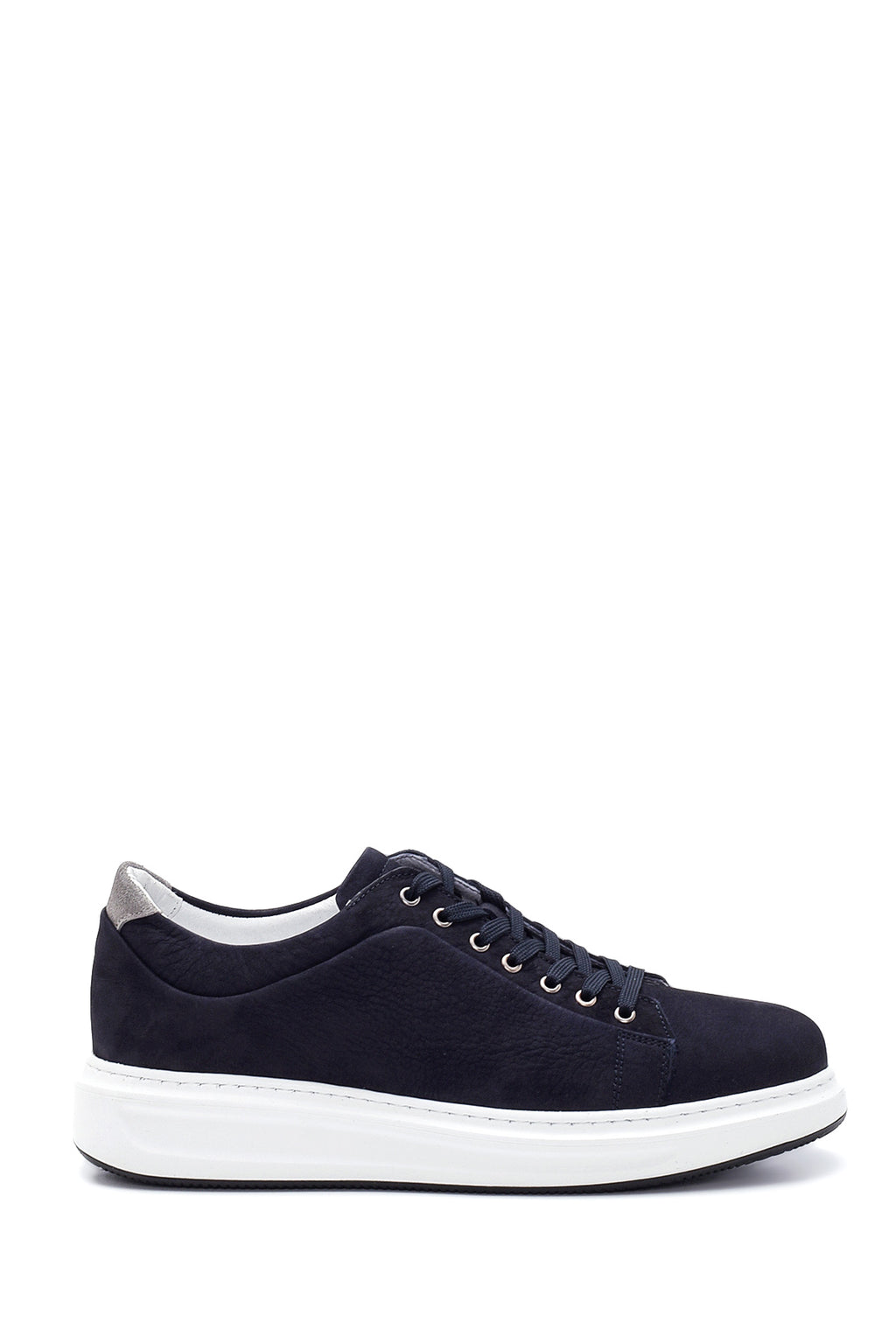 Erkek Lacivert Nubuk Deri Sneaker