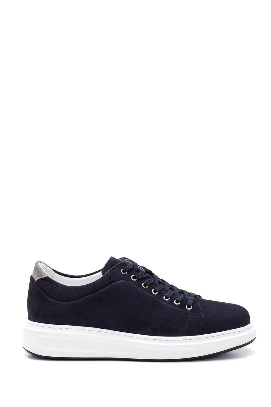 Erkek Lacivert Nubuk Deri Sneaker 22SFD6105V3 | Derimod