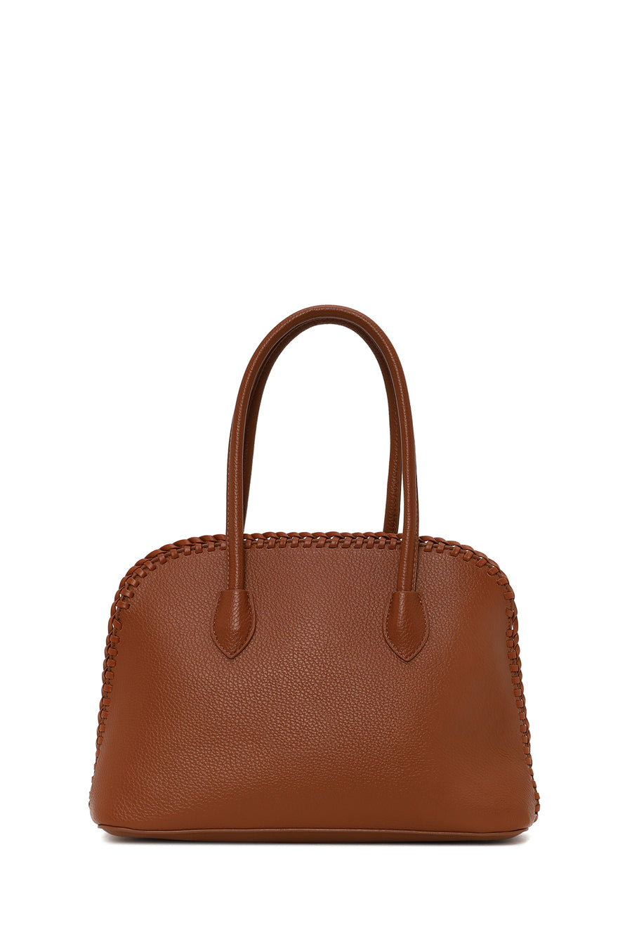 Woman Brown Long-Strap Classic Shoulder Bag