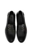 Erkek Siyah Rugan Deri Klasik Loafer | Derimod