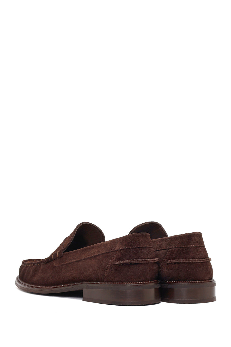 Erkek Kahverengi Süet Deri Casual Loafer
