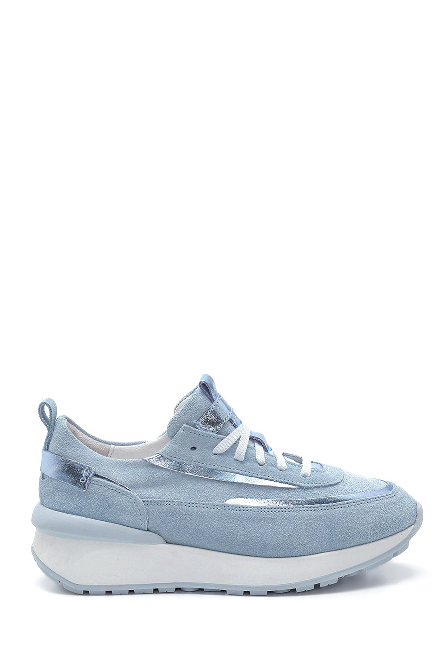 Kadın Deri Süet Yüksek Taban Sneaker 22SFD380210 | Derimod