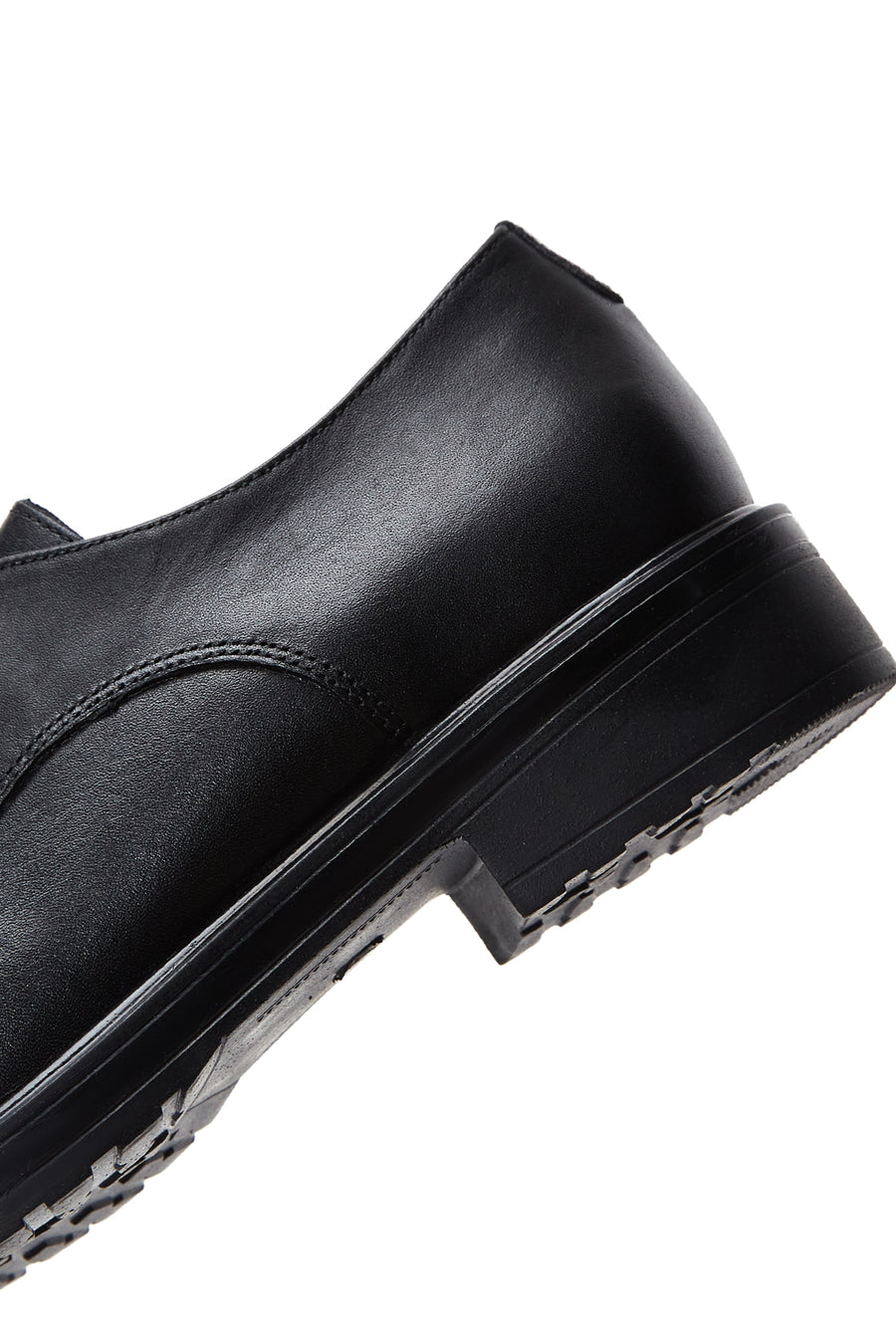 Women's Black Leather Oxford Shoes