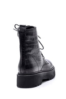 Women's Crocodile Leather Boots | Derimod