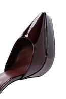 Women's Burgundy Patent Leather Platform High Heel Shoes | Derimod