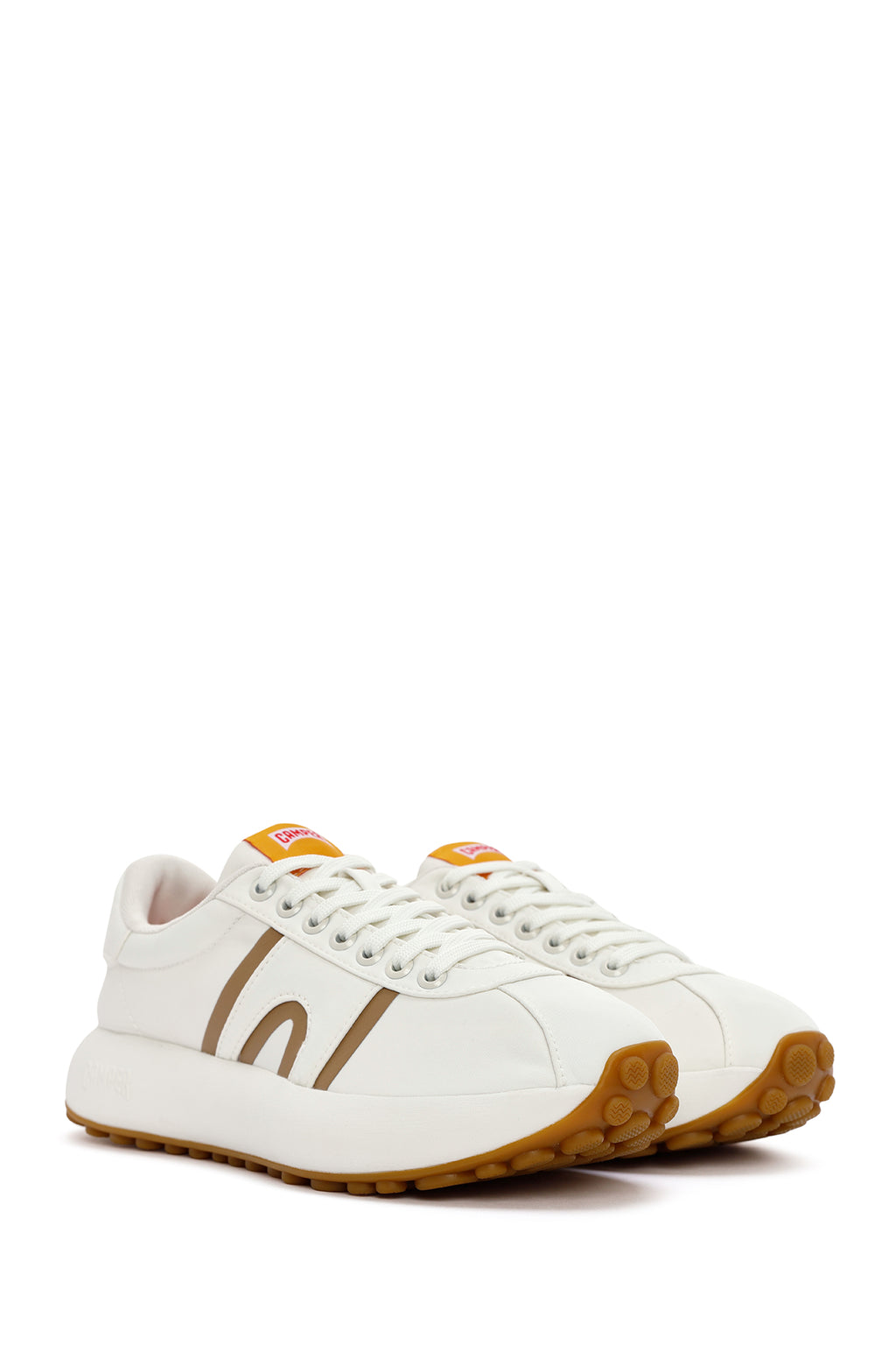 Camper Erkek Beyaz Pelotas Athens Bağcıklı Kumaş Sneaker