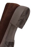 Women's Brown Suede Leather Loafer | Derimod