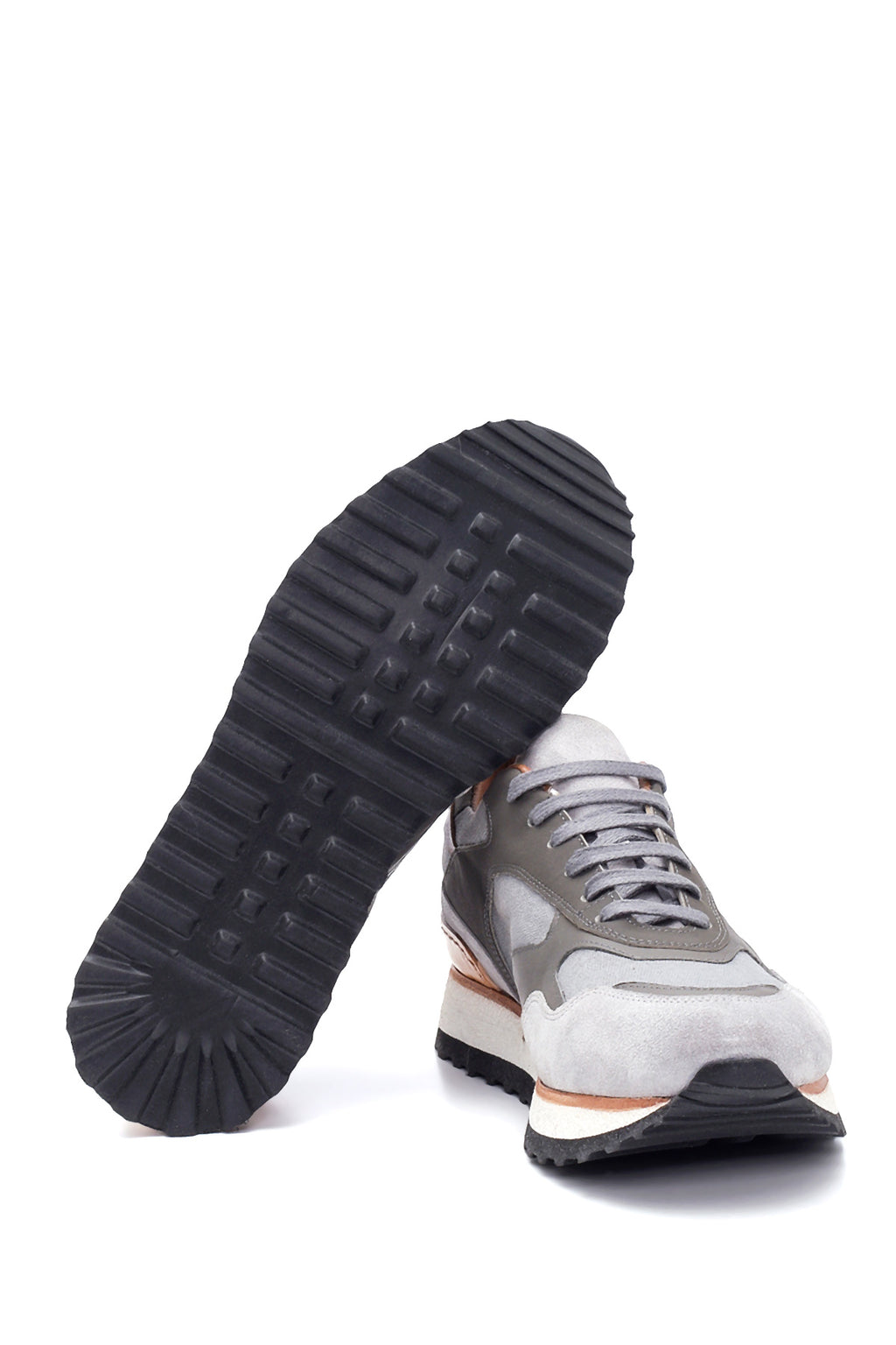 Erkek Deri Süet Detaylı Sneaker