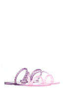 Women's Purple Transparent Jelly Slippers | Derimod