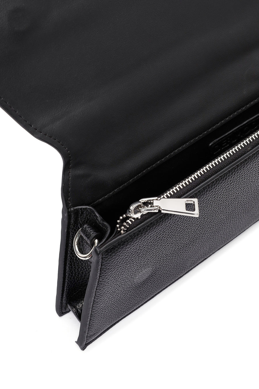 Women's Black Chain Strap Crossbody Bag