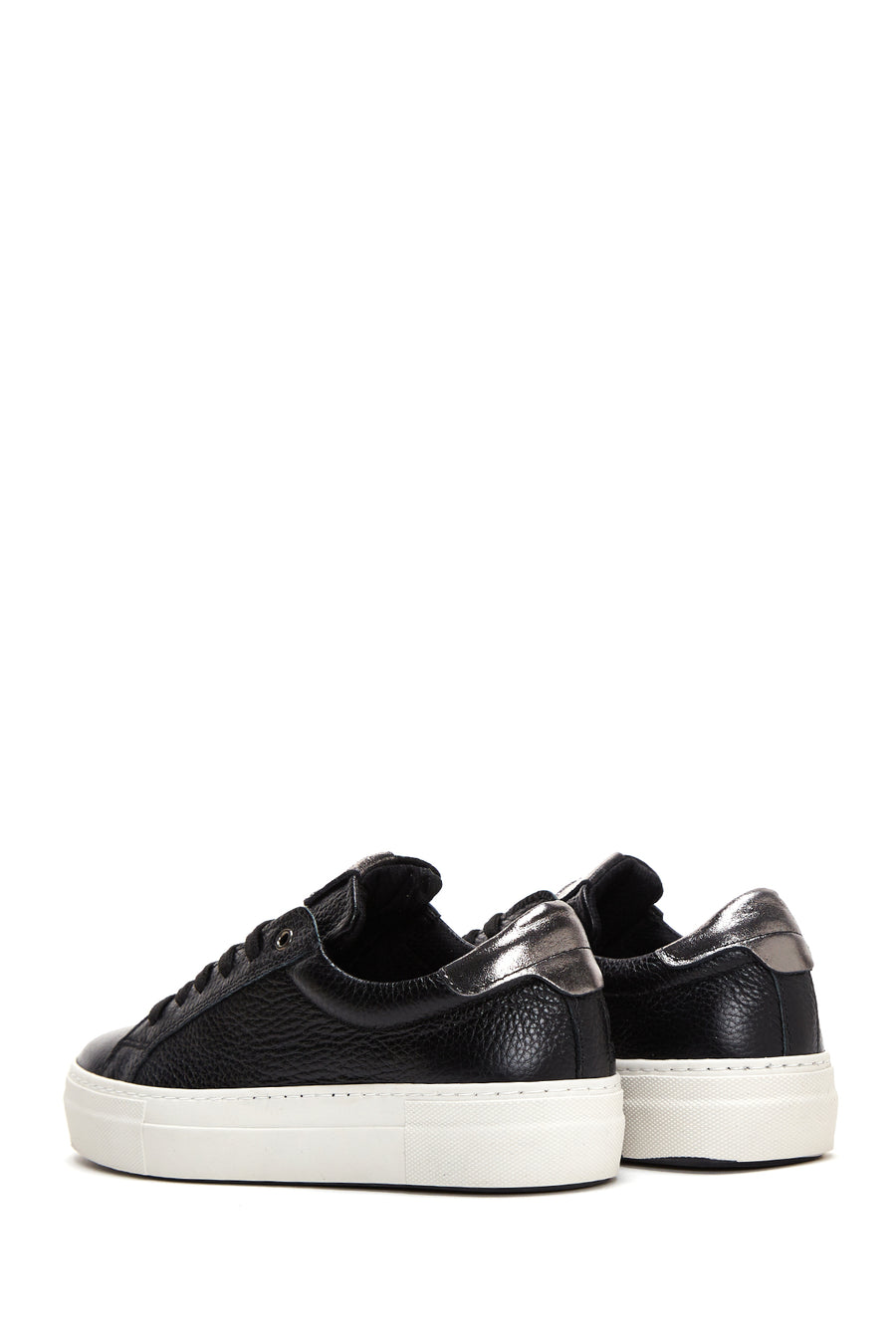 Kadın Siyah Deri Sneaker