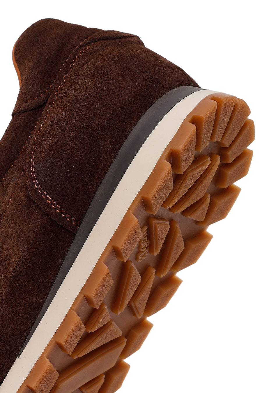 Erkek Kahverengi Bağcıklı Süet Deri Sneaker