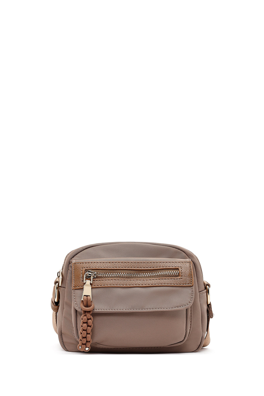 Women's Beige Long Strap Crossbody Bag