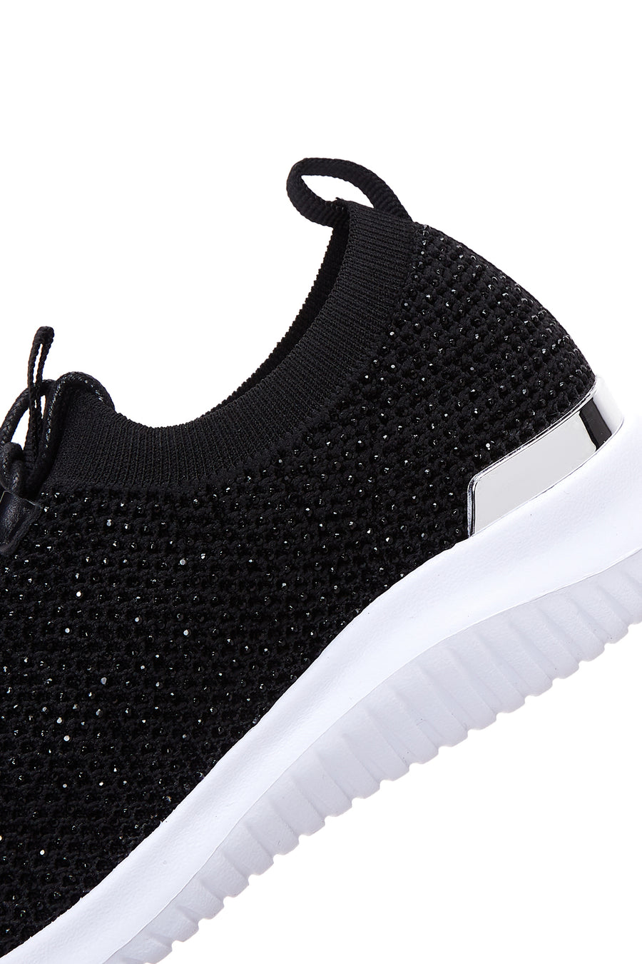 Kadın Siyah Taşlı Sneaker