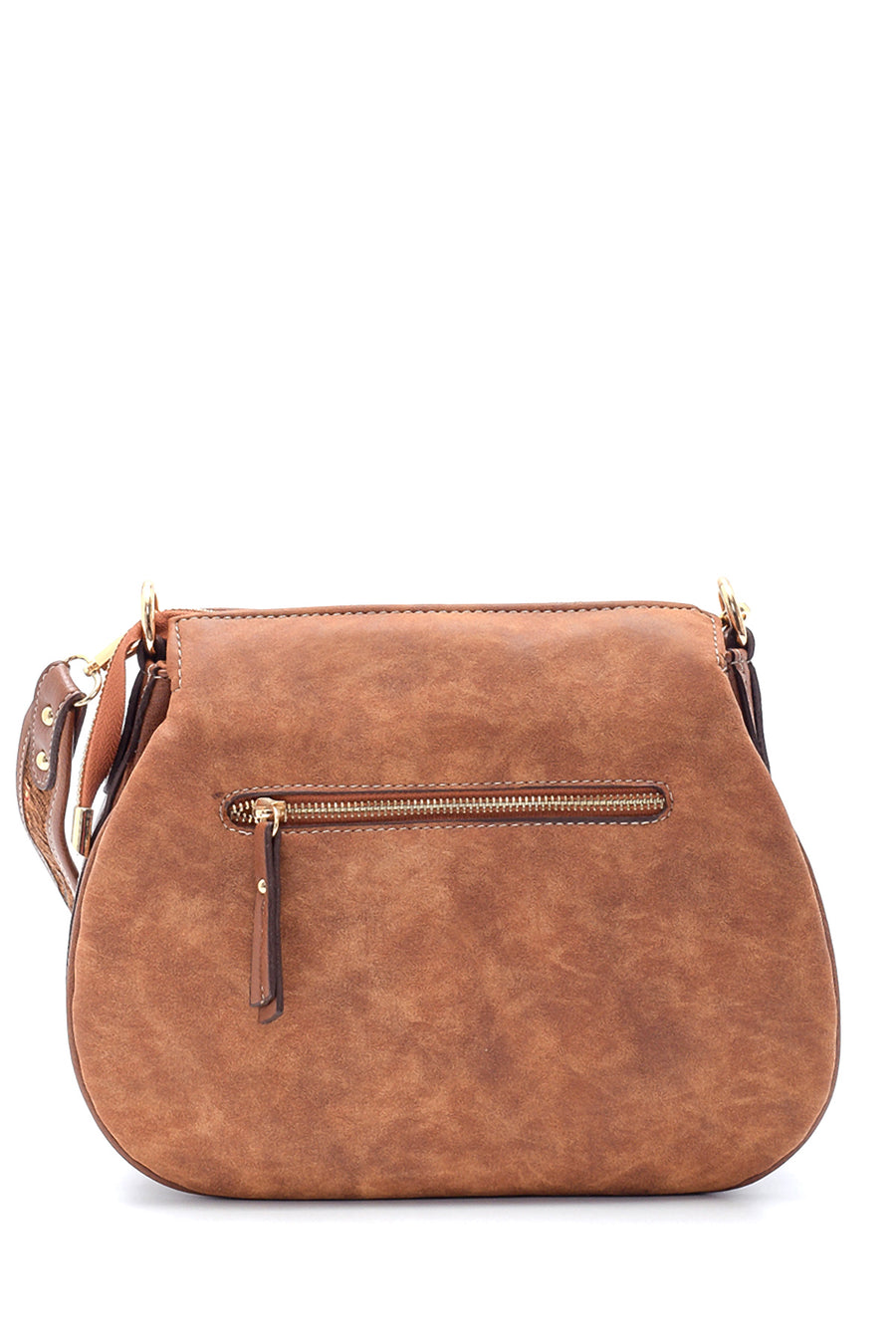 Women's Nubuck Strap Detailed Crossbody Bag