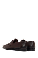 Erkek Kahverengi Deri Klasik Loafer | Derimod