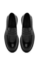 Erkek Siyah Deri Klasik Loafer | Derimod