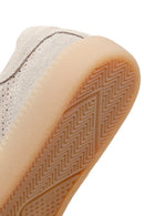 Kadın Bej Bağcıklı Süet Deri Sneaker | Derimod