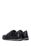 Erkek Lacivert Deri Casual Sneaker | Derimod