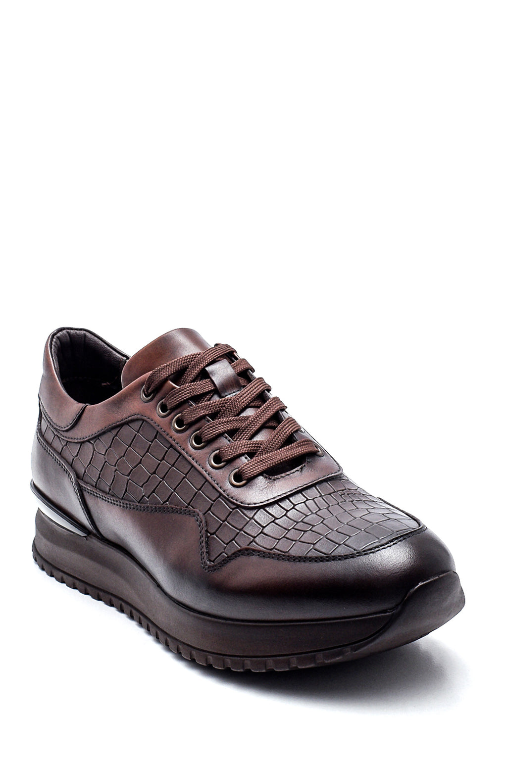 Erkek Deri Kroko Sneaker
