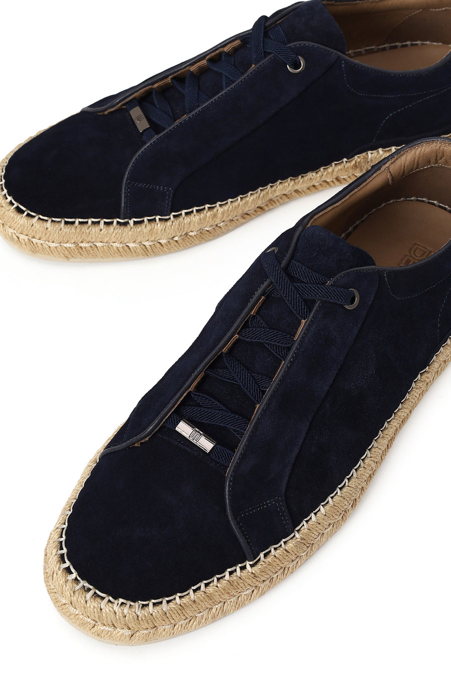 Erkek Lacivert Kalın Tabanlı Süet Deri Sneaker