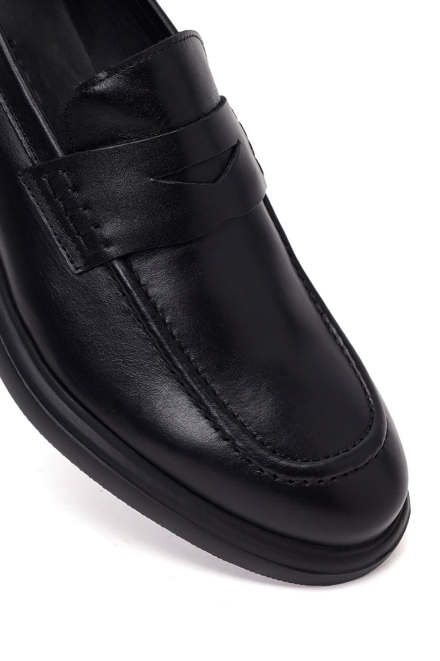 Erkek Siyah Deri Casual Loafer