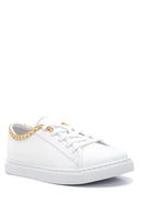 Kadın Deri Zincirli Sneaker | Derimod