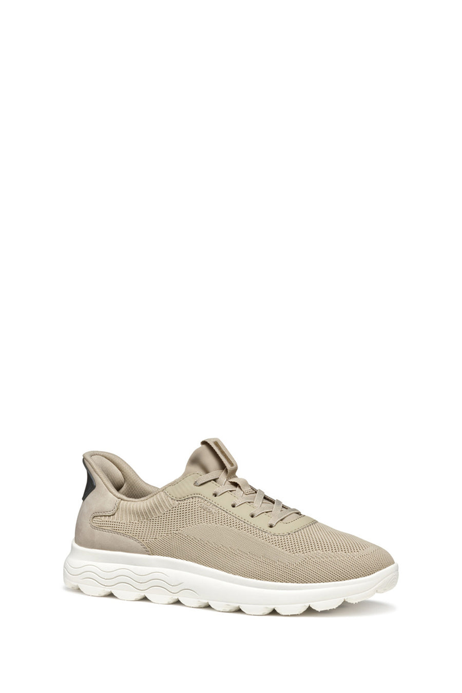 Geox Erkek Bej U Spherica Plus A - Knit.Te + Sy Bağcıklı Sneaker
