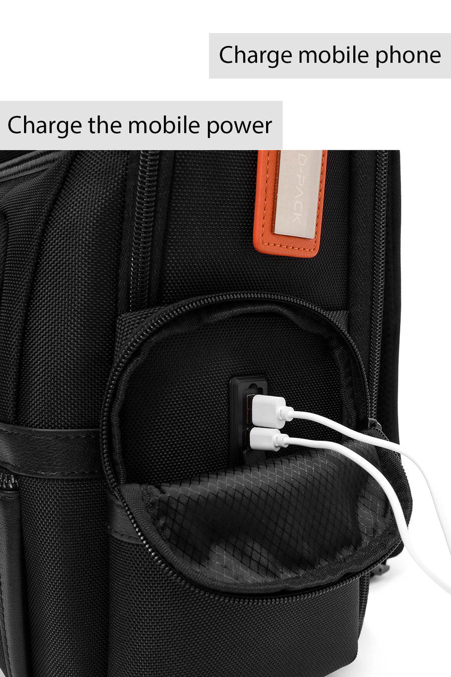 D-Pack Unisex Siyah Kumaş Sırt Çantası