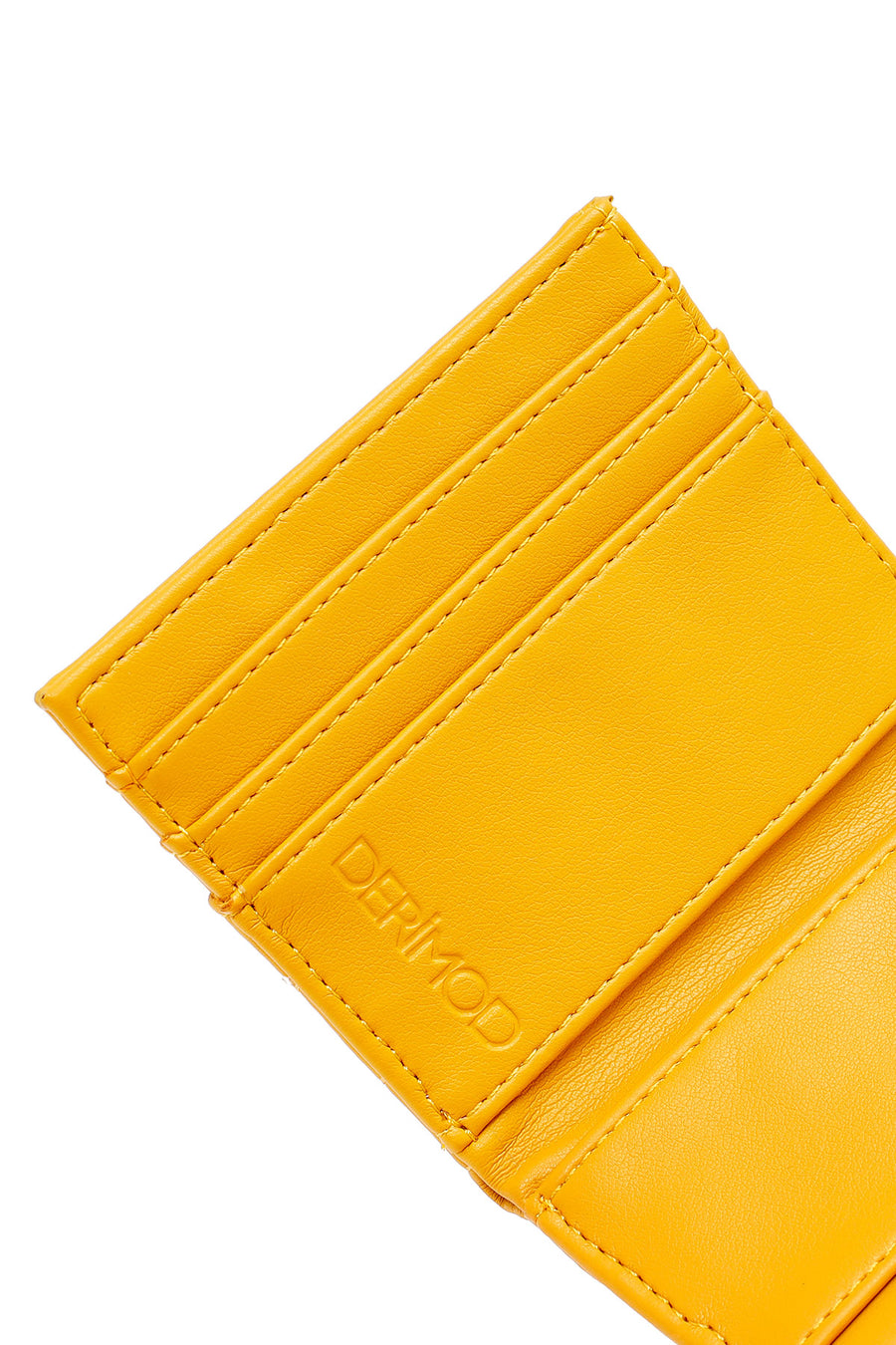 Woman Yellow Quilted Card Holder