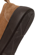 Male Brown Lace-Up Thick-Soled Suede Leather Sneaker | Derimod