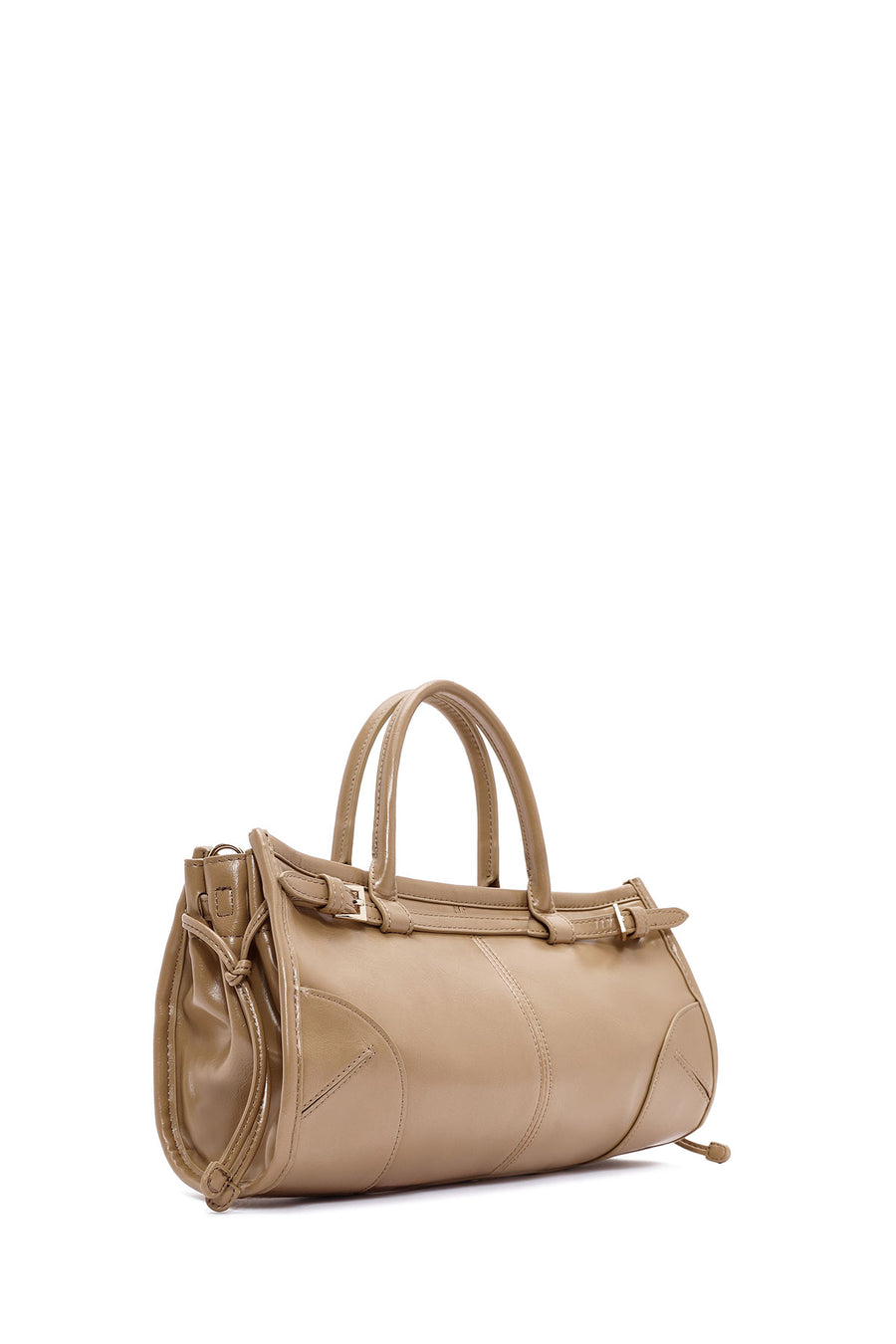 Women's Beige Long Strap Shoulder Bag