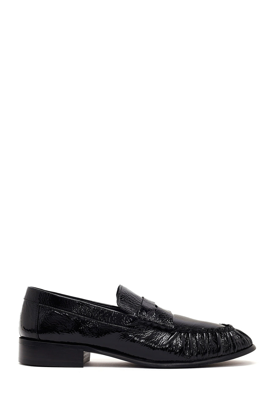Kadın Siyah Deri Maskülen Loafer AF11001012 | Derimod