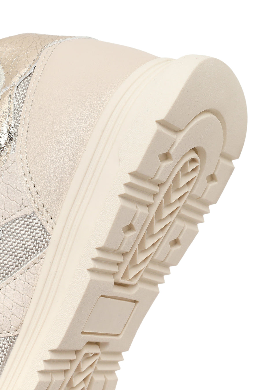 Kadın Bej Bağcıklı Sneaker